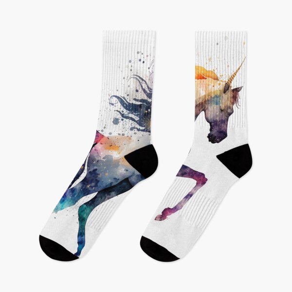 Item preview, Cosmic watercolor unic #83 unicorn designed and sold by LaElee.