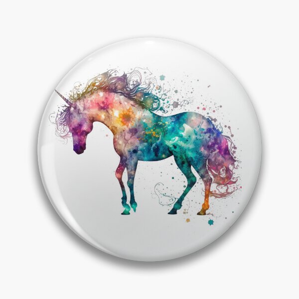 Artikelvorschau, Cosmic watercolor unic #84 unicorn entworfen und verkauft von LaElee.