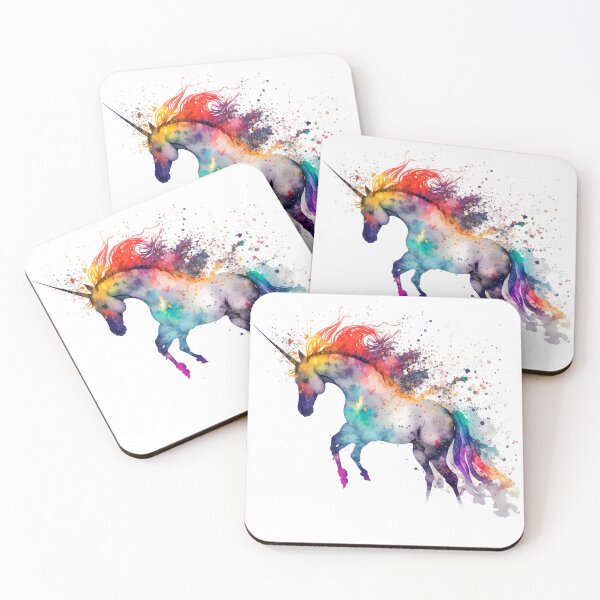 Item preview, Cosmic watercolor unic #84 unicorn designed and sold by LaElee.