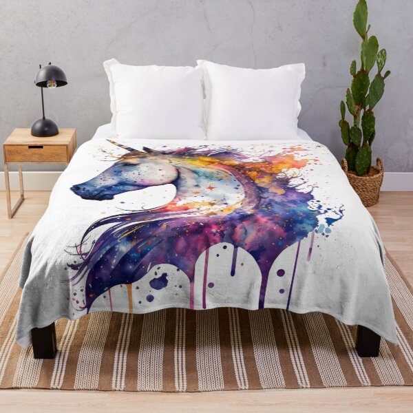 Item preview, Cosmic watercolor unic #86 unicorn designed and sold by LaElee.