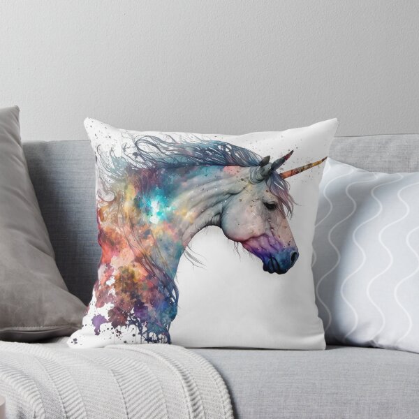 Item preview, Cosmic watercolor unic #87 unicorn designed and sold by LaElee.
