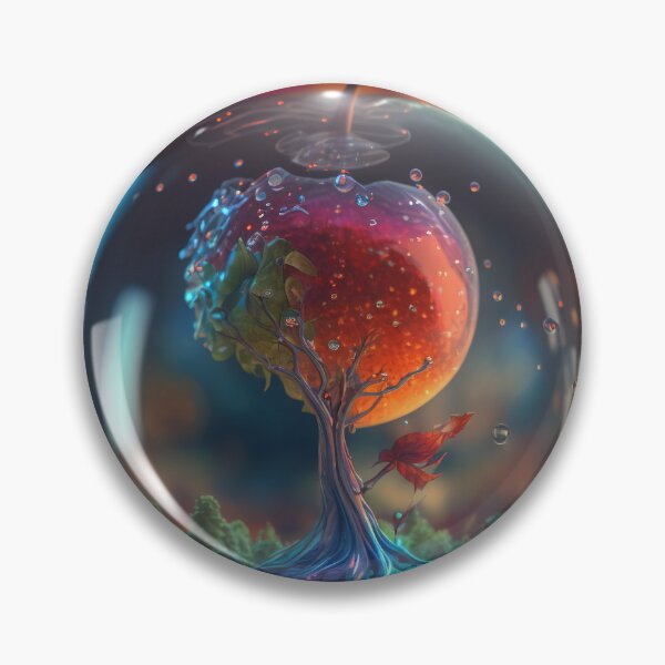 Item preview, An apple made of glass with a tiny fantasy world inside 7 designed and sold by jetaiart.