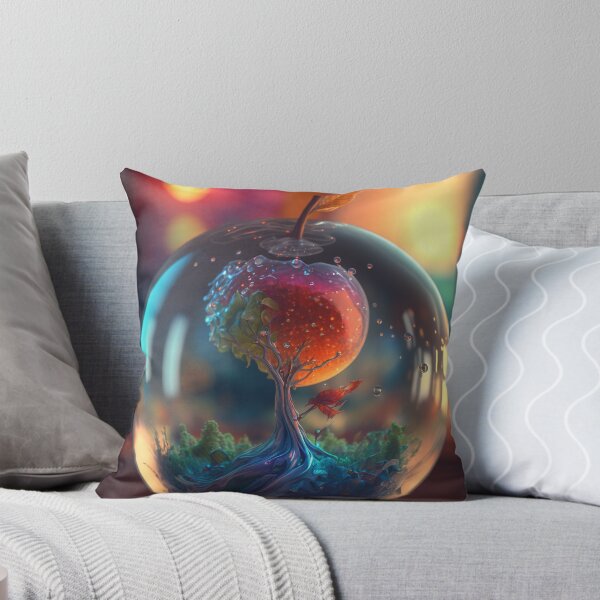 Item preview, An apple made of glass with a tiny fantasy world inside 7 designed and sold by jetaiart.