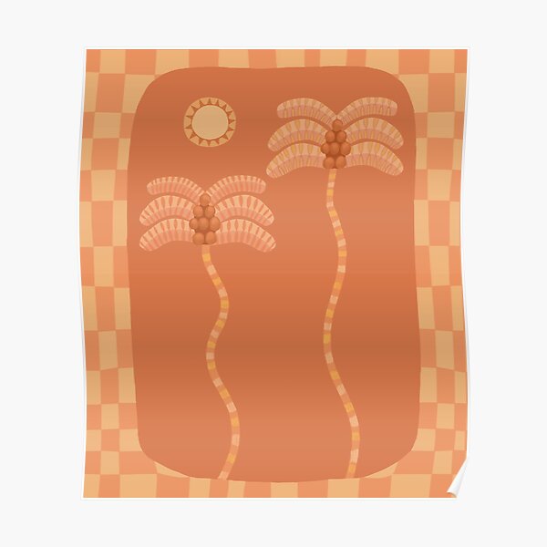 Natural palm trees Poster