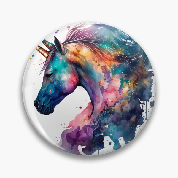 Item preview, Cosmic watercolor unic #88 unicorn designed and sold by LaElee.