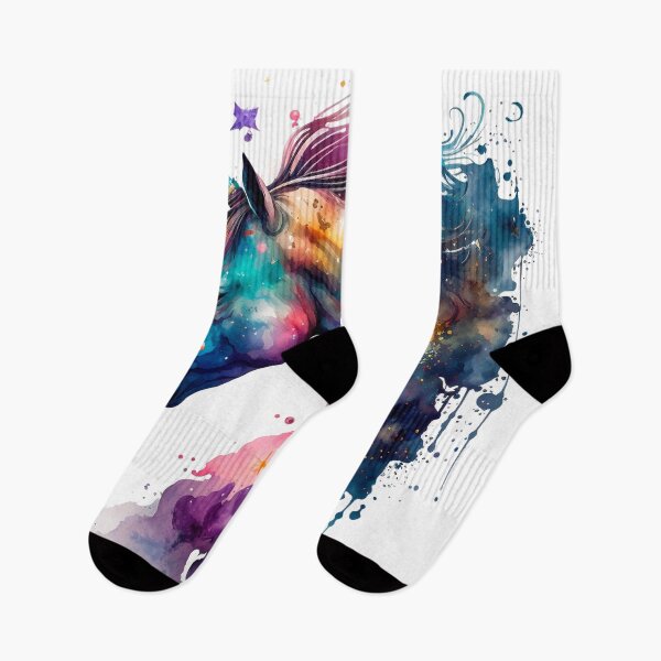 Item preview, Cosmic watercolor unic #88 unicorn designed and sold by LaElee.