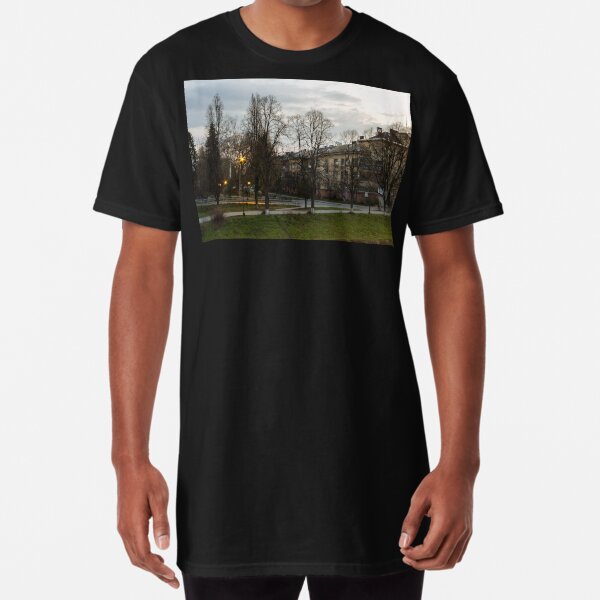 old city street in the morning Long T-Shirt