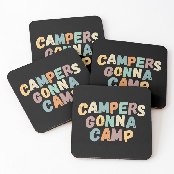 Item preview, Campers gonna camp! Vintage retro bright designed and sold by Line2Rhyme.