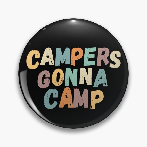 Item preview, Campers gonna camp! Vintage retro bright designed and sold by Line2Rhyme.