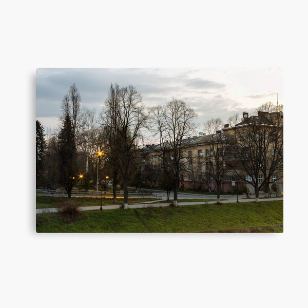 old city street in the morning Canvas Print