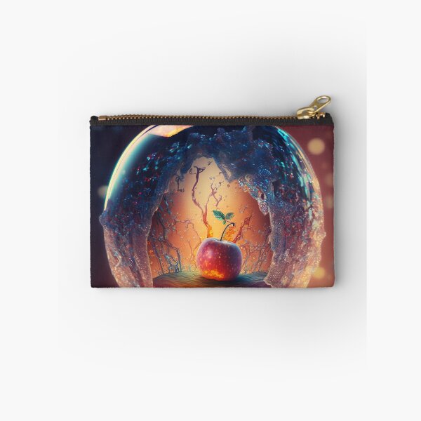 Item preview, An apple made of glass with a tiny fantasy world inside 8 designed and sold by jetaiart.