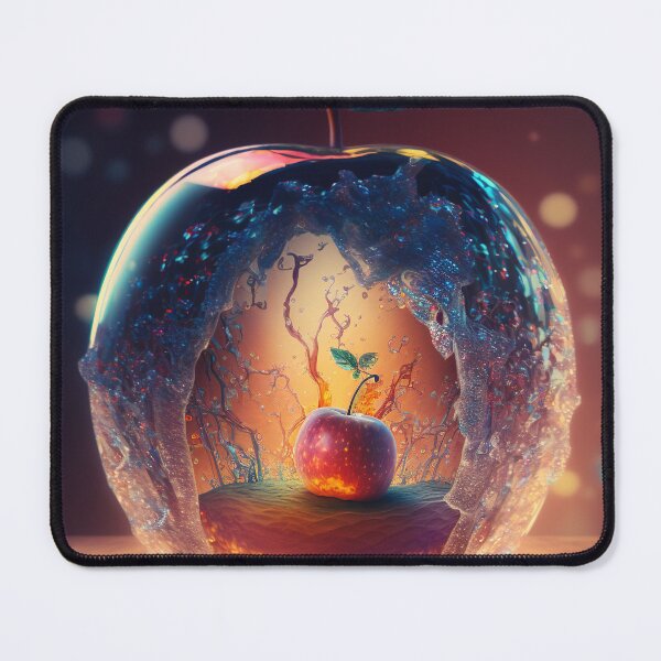 Item preview, An apple made of glass with a tiny fantasy world inside 8 designed and sold by jetaiart.