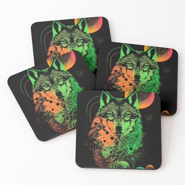 Item preview, Wolf surrounded by planets designed and sold by Anderson Ferreira.