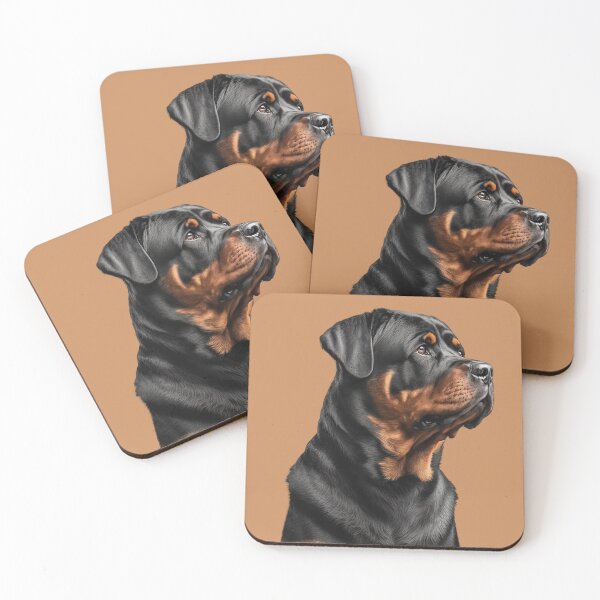 Item preview, Guapo Rottweiler, vista lateral designed and sold by ebrawne.