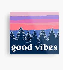 Good Vibes Metal Print