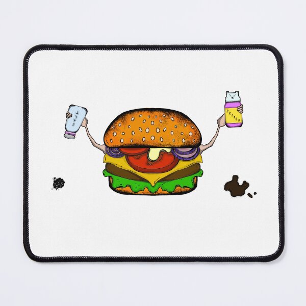 Item preview, burger with salt and pepper spray designed and sold by ...Magenta . Watts....