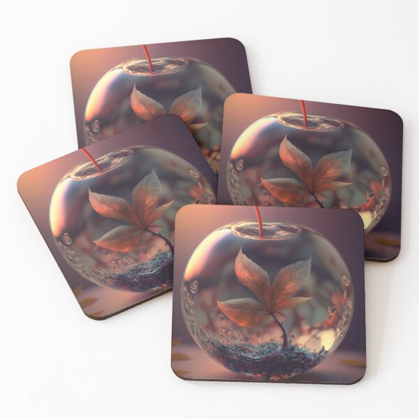 Item preview, An apple made of glass with a tiny fantasy world inside 9 designed and sold by jetaiart.