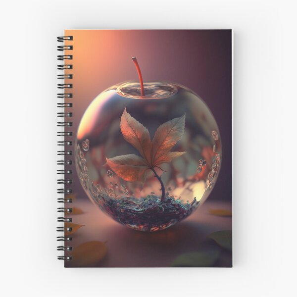 Item preview, An apple made of glass with a tiny fantasy world inside 9 designed and sold by jetaiart.