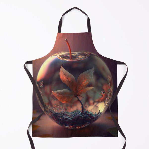 Item preview, An apple made of glass with a tiny fantasy world inside 9 designed and sold by jetaiart.