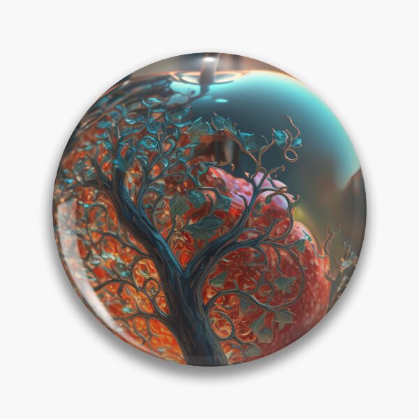 Item preview, An apple made of glass with a tiny fantasy world inside 10 designed and sold by jetaiart.