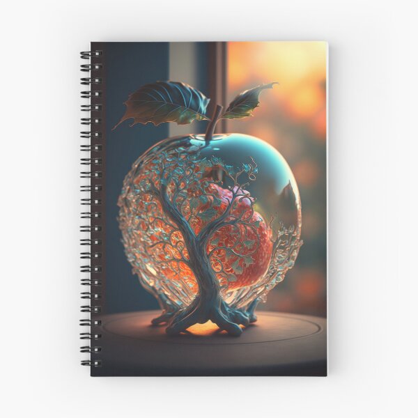 Item preview, An apple made of glass with a tiny fantasy world inside 10 designed and sold by jetaiart.