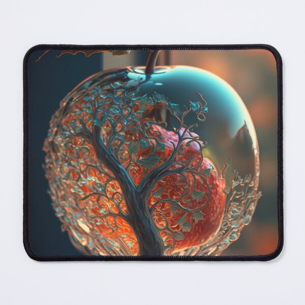 Item preview, An apple made of glass with a tiny fantasy world inside 10 designed and sold by jetaiart.