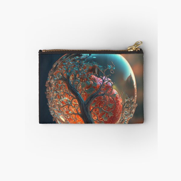 Item preview, An apple made of glass with a tiny fantasy world inside 10 designed and sold by jetaiart.
