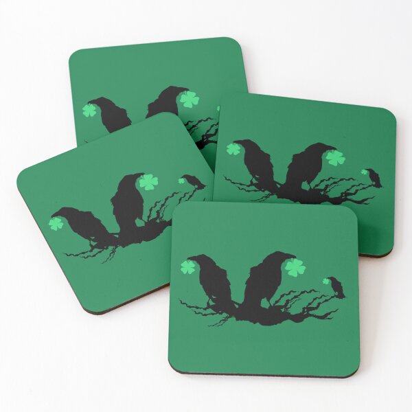 Item preview, Lucky Patrick's Day silhouette crows designed and sold by vibeno1.