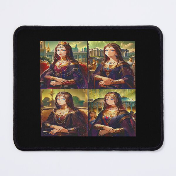 Item preview, 4 Queens Quads Mona Lisa, Style Manga And Anime Lover! designed and sold by Giulivo Store Graphic.