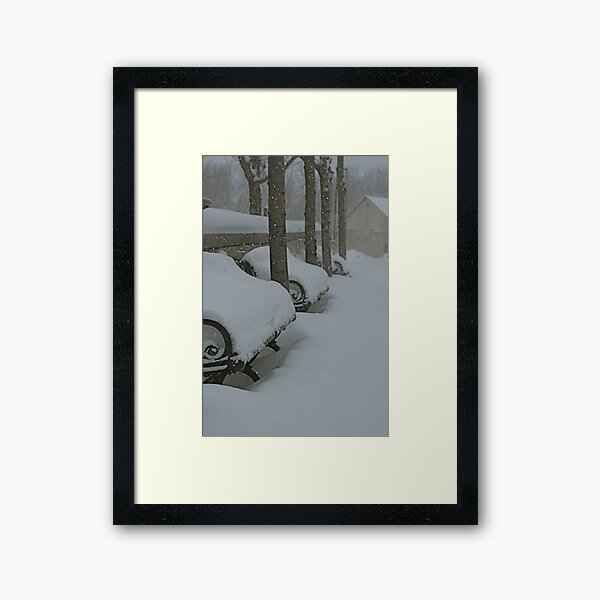 Winter Seating Framed Art Print