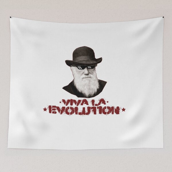 Item preview, Viva la Evolution Charles Darwin designed and sold by nerdchild.