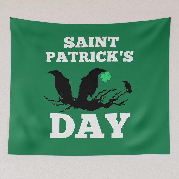 Item preview, Saint Patrick's Day Silhouette Crows designed and sold by vibeno1.