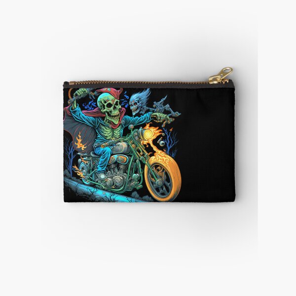Item preview, Skeleton riding a motorcycle designed and sold by pxdg.