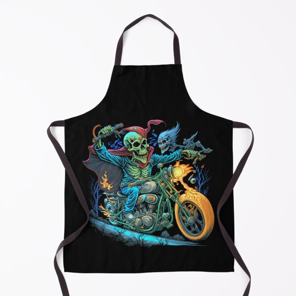 Item preview, Skeleton riding a motorcycle designed and sold by pxdg.
