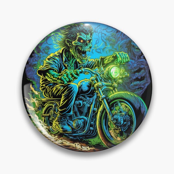 Item preview, Zombie riding a motorcycle designed and sold by pxdg.