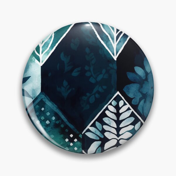Artikelvorschau, Watercolor Pattern Indigo Teal entworfen und verkauft von artavantgarde.