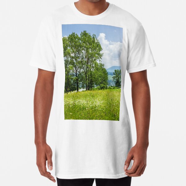 forest glade on hillside Long T-Shirt