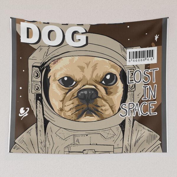 Item preview, Space dog designed and sold by UnaWu533.