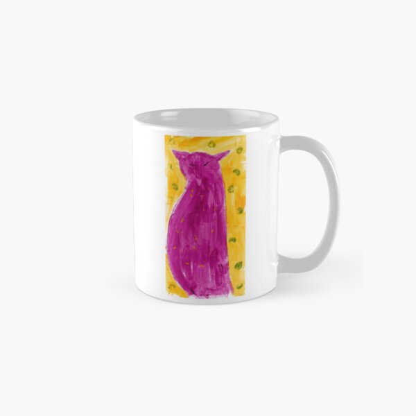 ARTACAT - Pink Panther Cat Painting - Cat Art Classic Mug