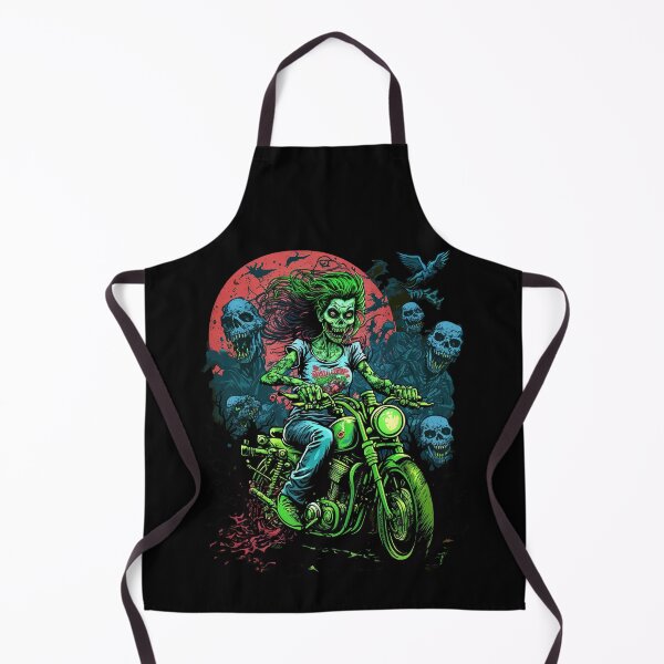 Item preview, Zombie Girl riding a motorcycle designed and sold by pxdg.