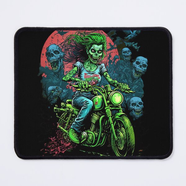 Item preview, Zombie Girl riding a motorcycle designed and sold by pxdg.