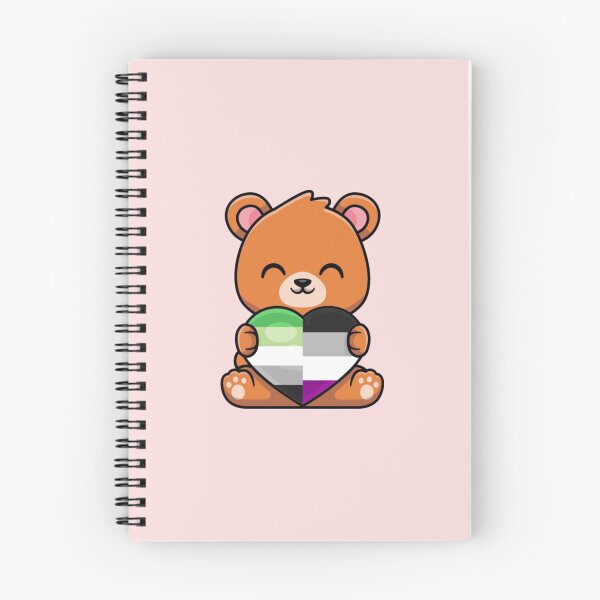 Item preview, Aro Ace Pride Flag Bear with Heart designed and sold by everything4eva.