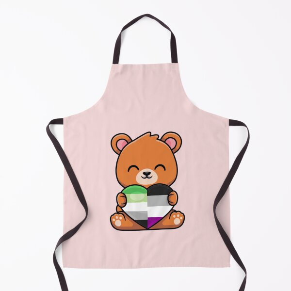 Item preview, Aro Ace Pride Flag Bear with Heart designed and sold by everything4eva.