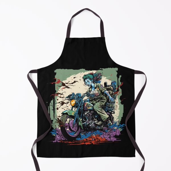 Item preview, Zombie Girl riding a motorcycle designed and sold by pxdg.