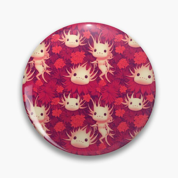 Item preview, Axolotl Cute Floral pattern designed and sold by AI Creations ⭐⭐⭐⭐⭐.