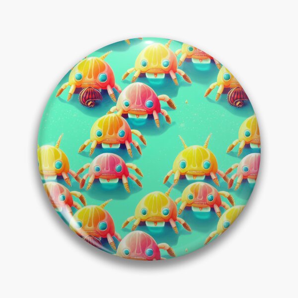 Item preview, Hermit Crab cute kawaii style pattern designed and sold by AI Creations ⭐⭐⭐⭐⭐.