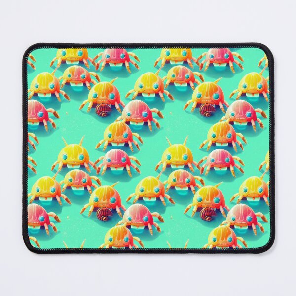 Item preview, Hermit Crab cute kawaii style pattern designed and sold by AI Creations ⭐⭐⭐⭐⭐.