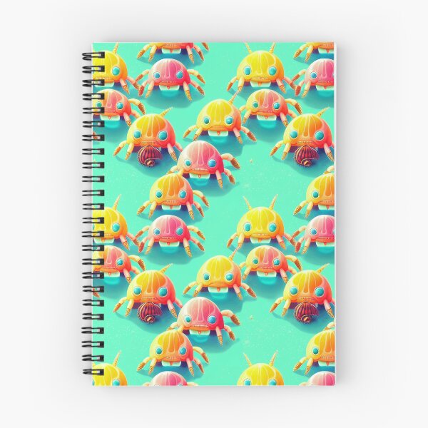 Item preview, Hermit Crab cute kawaii style pattern designed and sold by AI Creations ⭐⭐⭐⭐⭐.