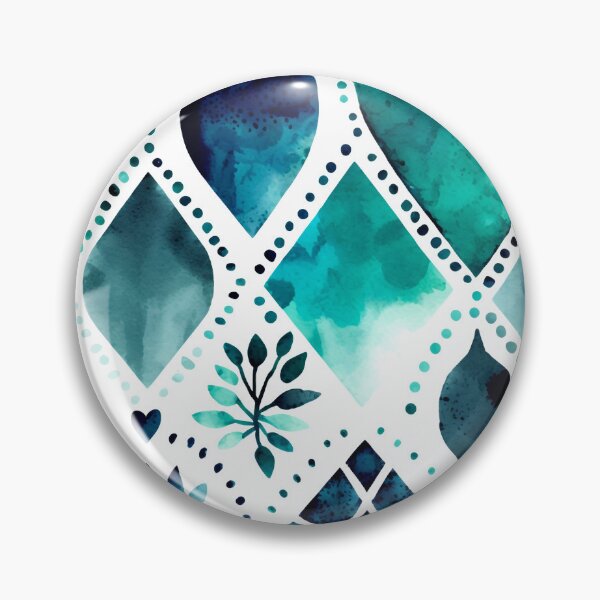 Artikelvorschau, Watercolor Pattern Indigo Teal entworfen und verkauft von artavantgarde.