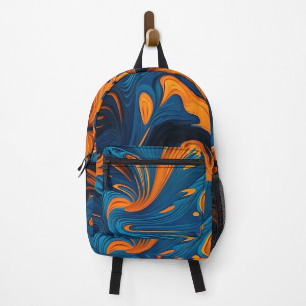 Item preview, Oil Paint Orange And Blue pattern designed and sold by DaveDango.